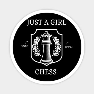 Just A Girl Who Loves Chess Magnet